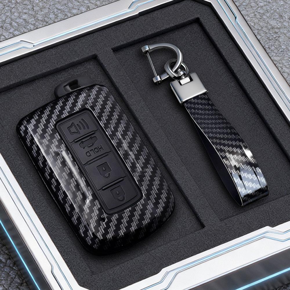 Abs Carbon Auto Key Fob Cover Case Fit For Toyota Corolla Camry Rav4 Highlander Auris Chr Avalon Land Cruiser Auto Accessories