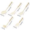 5Pcs Silicone Utensils Set White Non-Stick Cookware Spatula Shovel Rice Spoon Kitchenware Kitchen Accessories