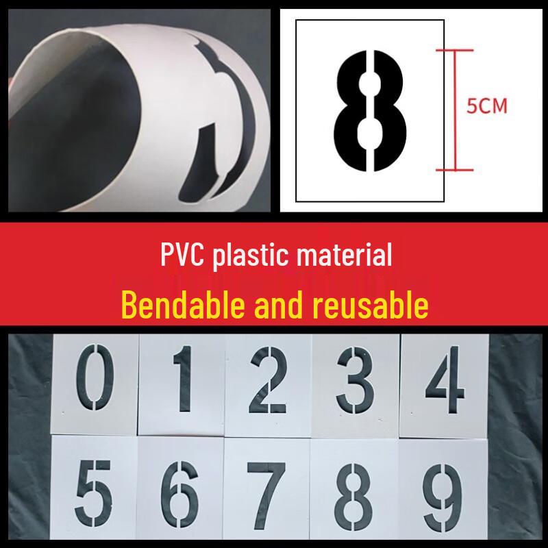 RYZH Hollow Number Spray Painting Stencil Plate 5cm