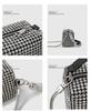 OIUYUE Rhinestone Mini Shoulder Bag, Women's Pochette, Sparkly Handbag, Shoulder Bag with Chain, Korean Style, Casual, Crossbody Bag, 2-Way (Free