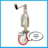 RV Side Crank Jack Stand with Brake & Guide Wheel for Marine Trailer Support