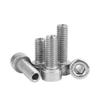 304 Stainless Steel Cylindrical Head Hexagon Hollow Screw Bolt for Lighting Wire, Through Hole, M3-M20.