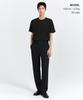 MUSINSA STANDARD Straight Hidden Banding Slacks [Black]