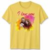 Custom Photo Personalised I Love You Couple Unisex Tshirt Valentines Gift