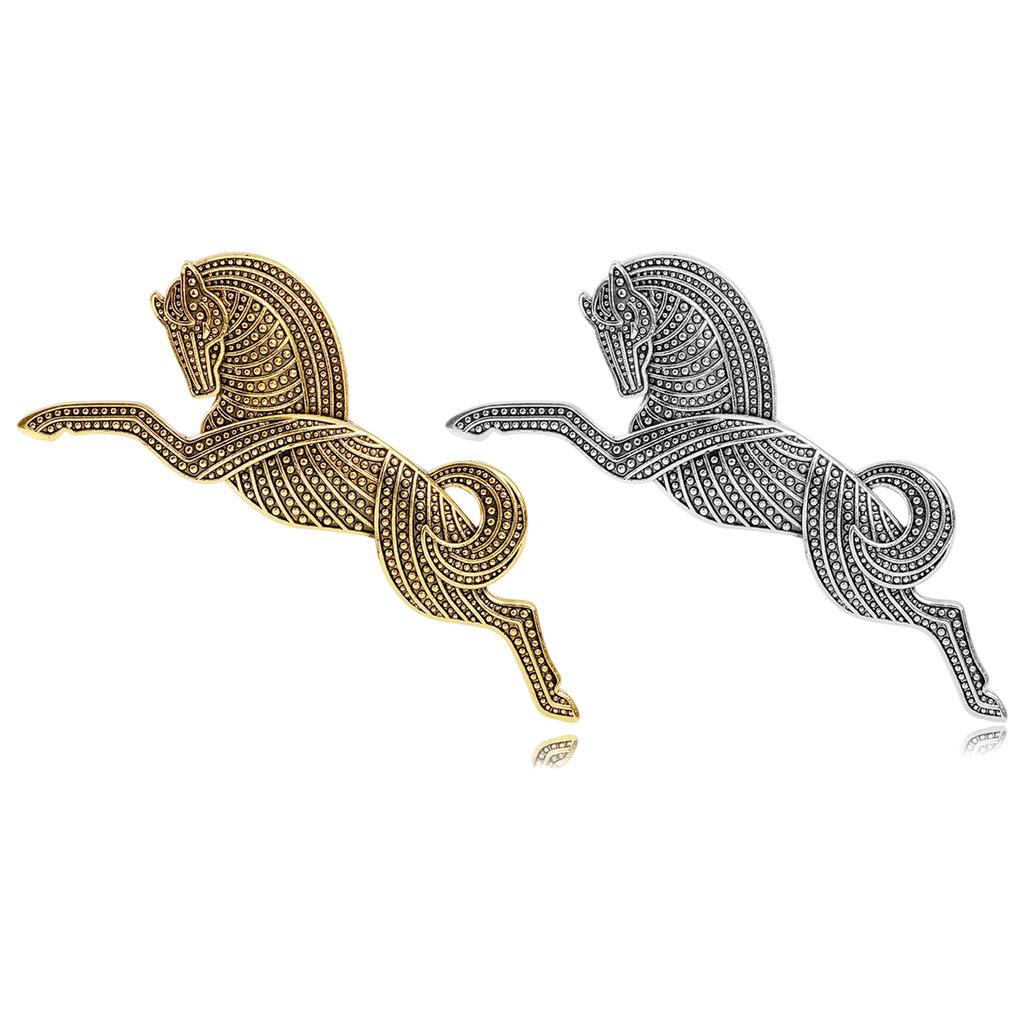 Vintage Horse Brooch Big Animal Brooch Intricate Detailing