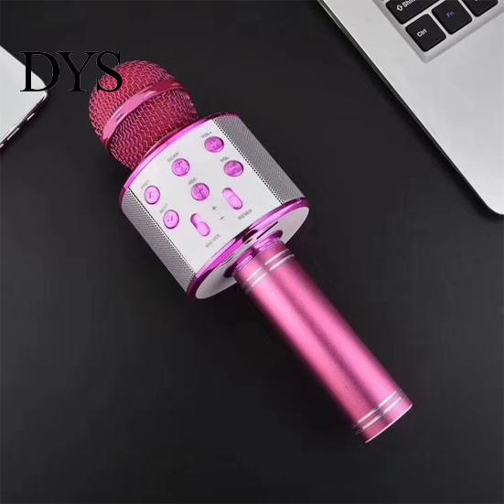 Live Microphone Wireless High Fidelity Intelligent Noise Cancelling Voice Control LED Bluetooth-compatible Lights Karaoke Funny Changer for Show
