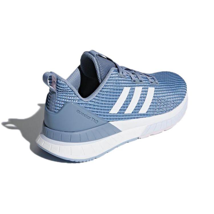Adidas Comfortable Lightweight Non-Slip Low-Top Running Shoes Women Sneakers Blue White DB1298