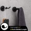 1/2Pcs Hardware Towel Robe Holder Dual Hooks Coat Rack Heavy Duty Door Hanger  Clothes