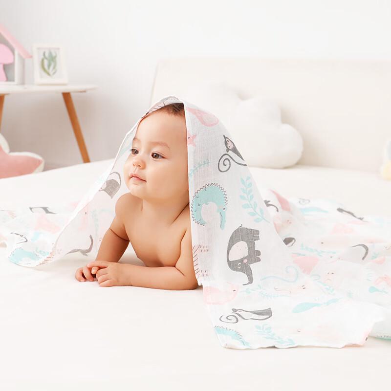 Xiqinbao Baby Bamboo Fiber Gauze Swaddle Blanket