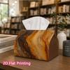 1pc, 2d Flat Printing, Tissue Box Abstract Marble Pattern Printed Tissue Box, Suitable for Bathrooms, Living Rooms, Bedrooms, Dressing Tables, Coffee