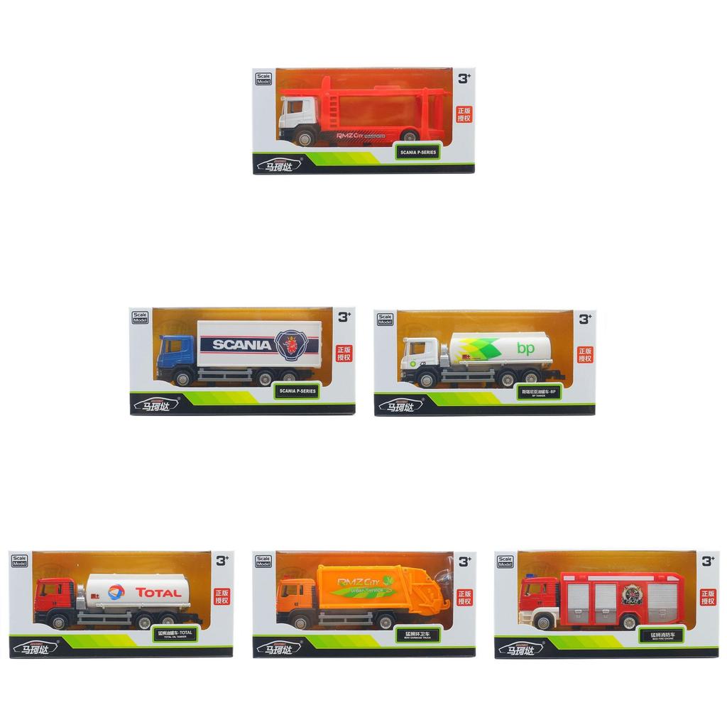 Alloy 164 Scania Man Engineering Truck Container Trailer Toy