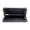 Coach Accordion Wallet 19 Classic Logo Accordion Zip Around Long Wallet Men Wallet Black 58113-BLK