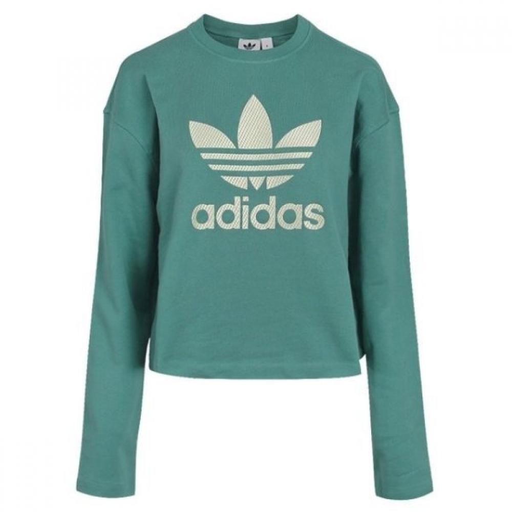 

Adidas Original Women s Logo Crew Sweatshirt Long Sleeve T Shirt Store Edition FM2626