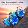 M2 2.4G LED Stunt Car 4 Wheel Drive Anti Interference Remote Control Car With Double Sided Led Lights 3.7V 500mAh for Kids Over 6 Years Old