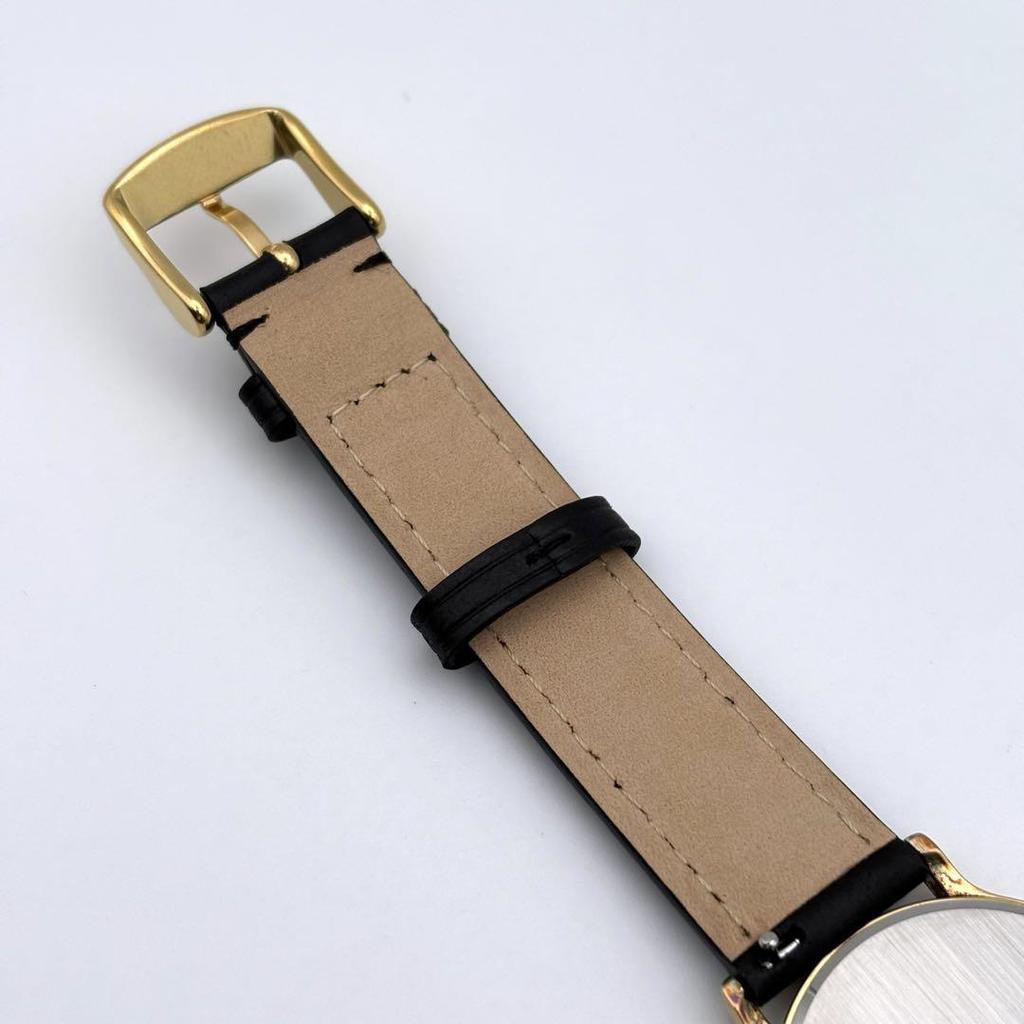 [USED] SEIKO DOLCE Quartz White x Gold Roman Wristwatch Strap