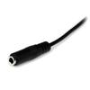 Cabo Jack 3,5mm - STARTECH - Extensão para Fone de Ouvido - 2m - Preto - Macho/Fêmea