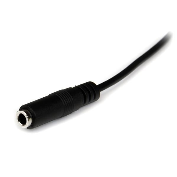 Cabo Jack 3,5mm - STARTECH - Extensão para Fone de Ouvido - 2m - Preto - Macho/Fêmea