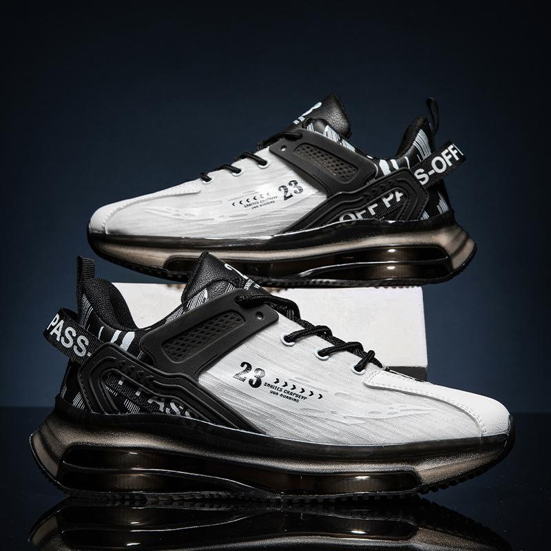 Running Shoes Men's Summer Casual Shoes Mesh Breathable Cushioning Soft-soled Basketball Shoes Air Cushion Thick-soled Men's Shoes Sports Shoes Men's