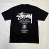 Stussy World Tour Tee 2025 Black Mens Large Logo T-Shirt Unisex T-Shirt