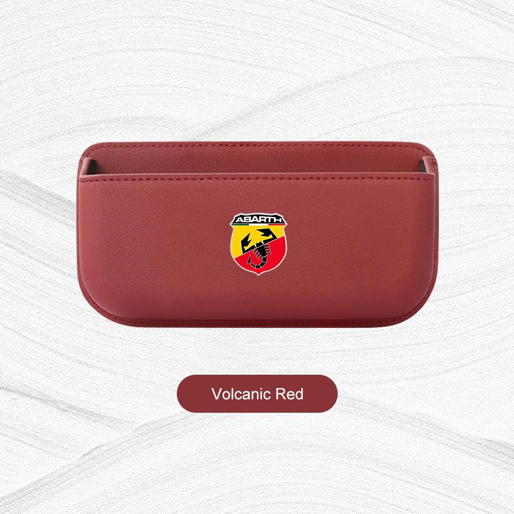 Scatola portaoggetti per portiera auto Custodia per raccogliere carte telefono chiavi Per Abarth 500e 500C 595 595C 695 600e 124 Tasca adesiva Accessori auto