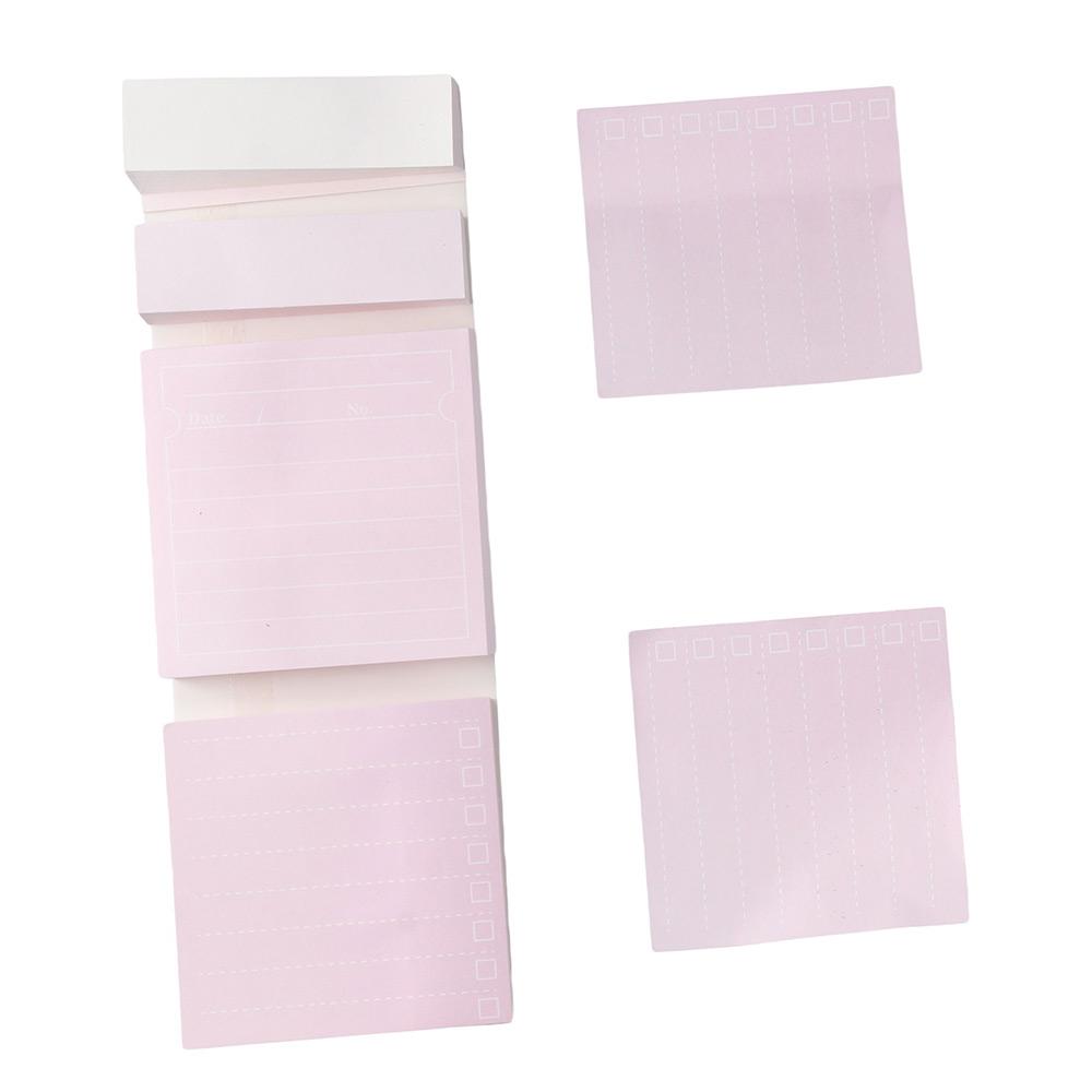 New Pink Lined School Set Index Tabs Sticky Notes Self-Stick