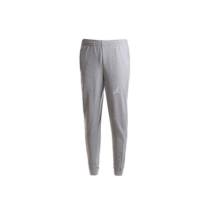 Jordan Air Knitted Sweatpants Men's Gray Moderate Straight Fit Pants 822661-063