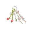 Acrylic Beads Bag Charms Colorful Floral Star Tassel Key Chain Beaded Hanging  Girls Gifts