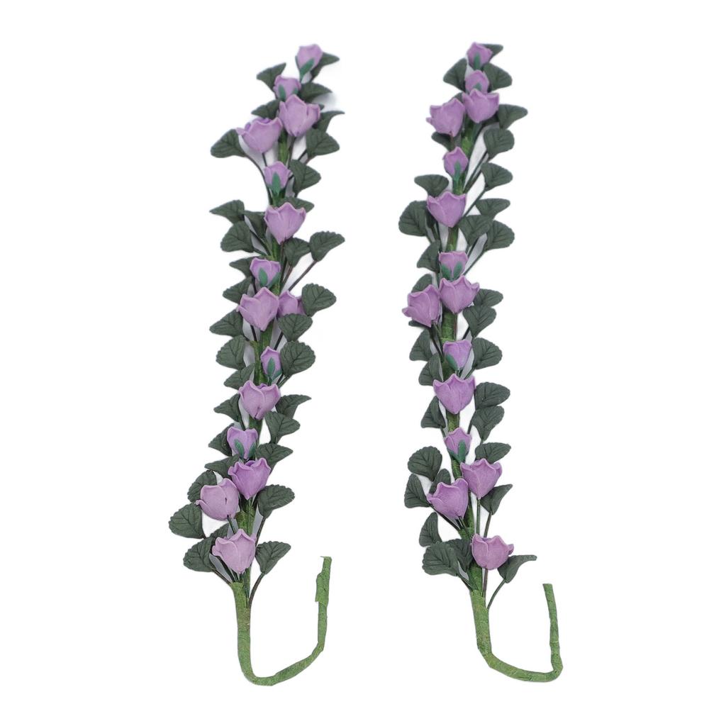 2pcs 1 : 12 Miniature Swing Vine Doll House Accessories Decorative Ornament Clay Doll House Swing   Vine for