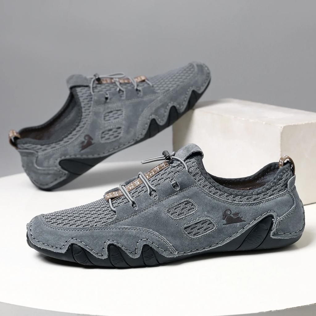 Outdoor Mesh Herren Sneaker Rutschfeste Herren Slipper Atmungsaktive Sommer Freizeitschuhe für Herren Leichte Camping Wanderschuhe