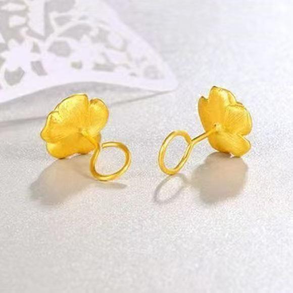 Peach Blossom Elegant Women's Earrings - Simple, Versatile Ear Hooks Gift Jewelry