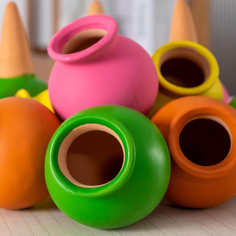 4pcs Plant Watering Spikes Automatic Terracotta Plant Watering Devices Garden