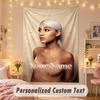 Benutzerdefinierte Personalisierte Wandteppich, Ariana Grande Druck Benutzerdefinierter Name Text Wandkunst Hängend für Schlafzimmer