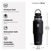 Stainless Steel Travel Bottle with Flex Chug Cap, 32oz (946ml), Insulated Water Bottle (Authentic Japanese Product)