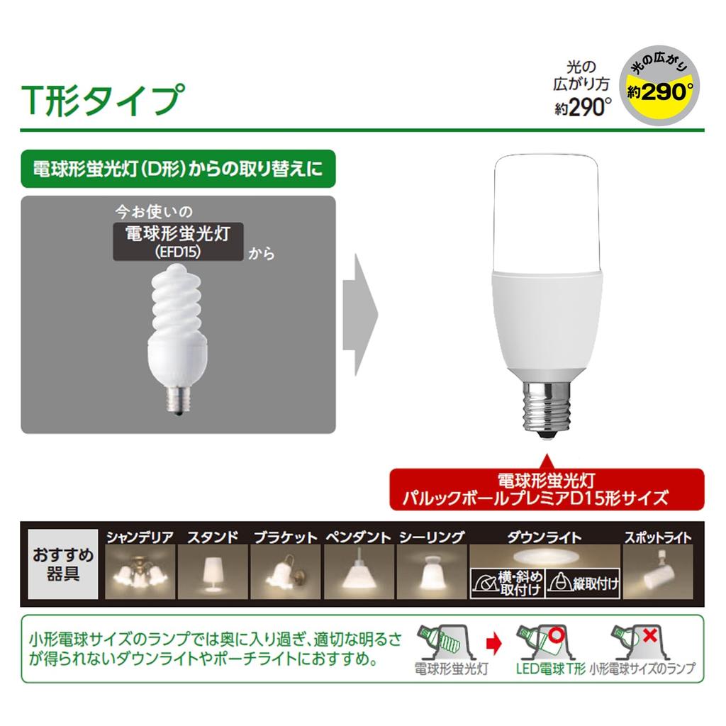E17 LED Bulb, Small T-Shaped Base, 17mm Diameter, Equivalent To a 60W Bulb, 7.2W, Compatible with Standard T-Shaped Bulbs and Sealed Fixtures (Warm