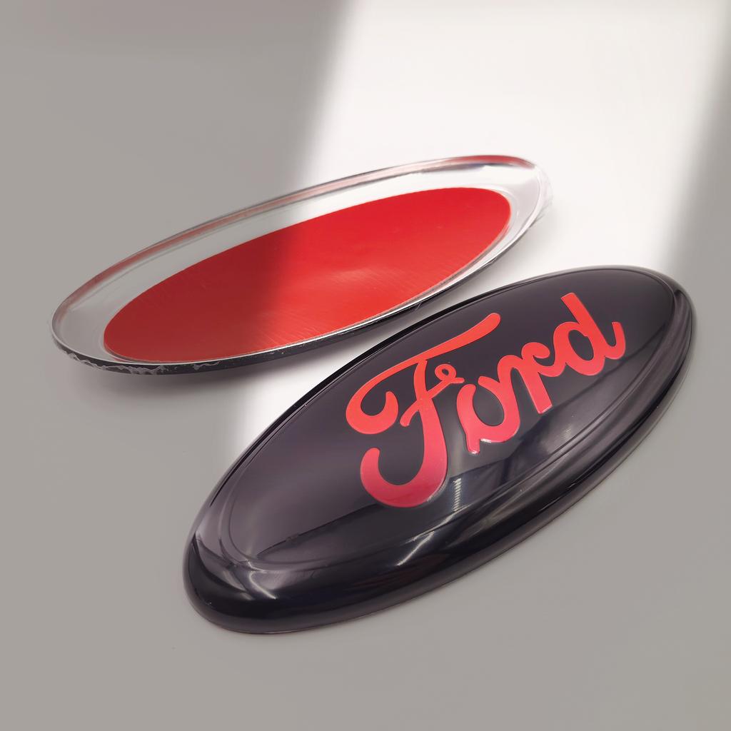 AJF1 forFord Fiat Car Front Hood Emblem Bonnet Badge Rear Trunk Badge Car Front Hood Bonnet Badge 223x90mm Rear Trunk Emblem