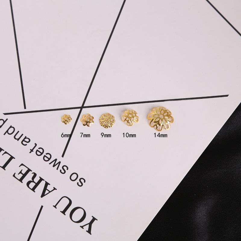 

Iron Flower Cup Jewelry Components for DIY Necklaces, Bracelets, Earrings, and Hair Accessories 10MM White K 100 pcs