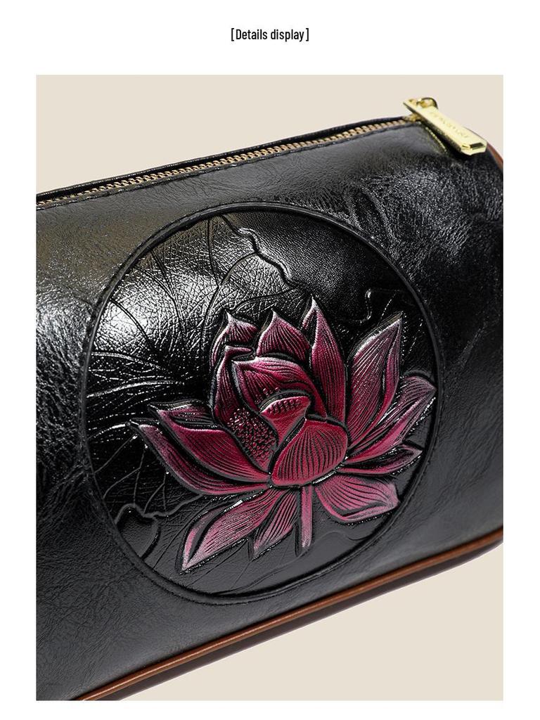 2025 National Tide Style Women's Boston Shoulder and Crossbody Bag