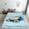 Pokemon Snorlax Flanelová deka Zimní Super teplé povlečení Přehozy pro děti Venkovní vzor Přehoz na postel Potah na pohovku/postel
