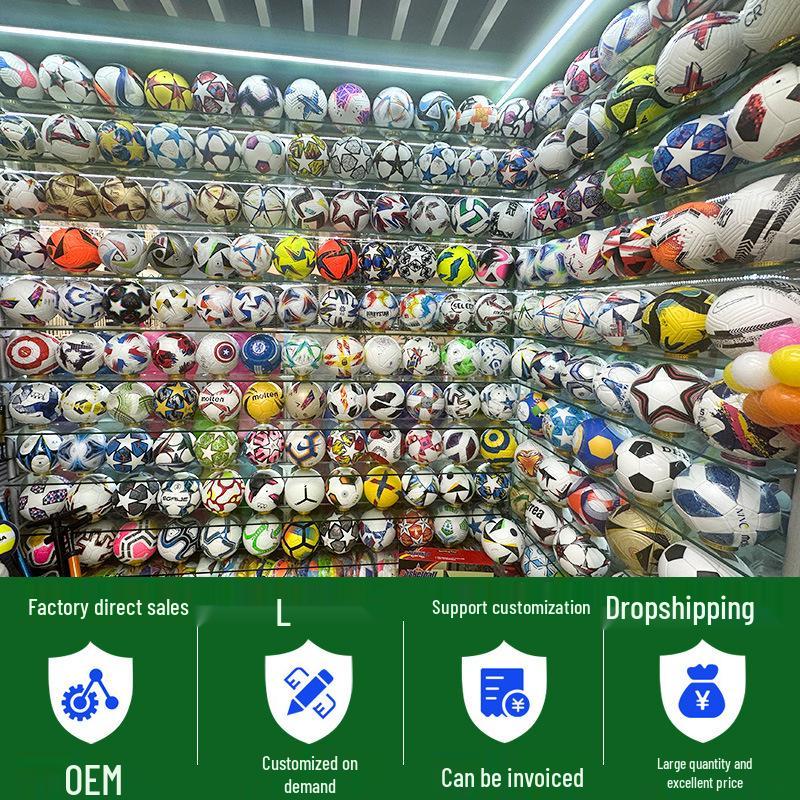 Adult Size 5 PVC Wear-Resistant Inflatable Football for Campus Training