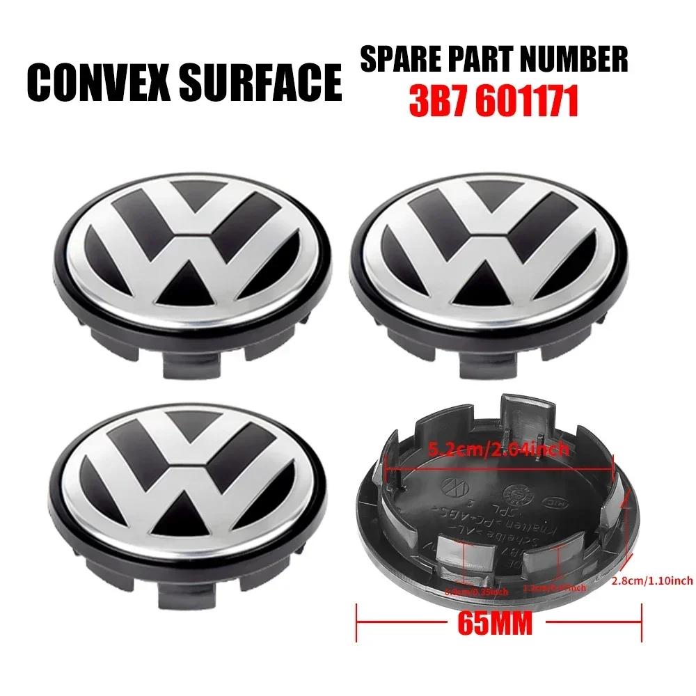 2026 Het För VOLKSWAGEN VW 4 st 56/65/66mm Bilhjulnavkåpor Emblem Original Navkåpor För Volkswagen VW R GTI Golf 5 7 Cad