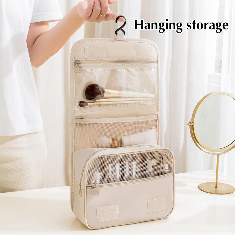 Travel Makeup Bag Waterproof Toiletries Organizer High Quality Women Neceser Bathroom Hook Wash Pouch Hook Storage Bag