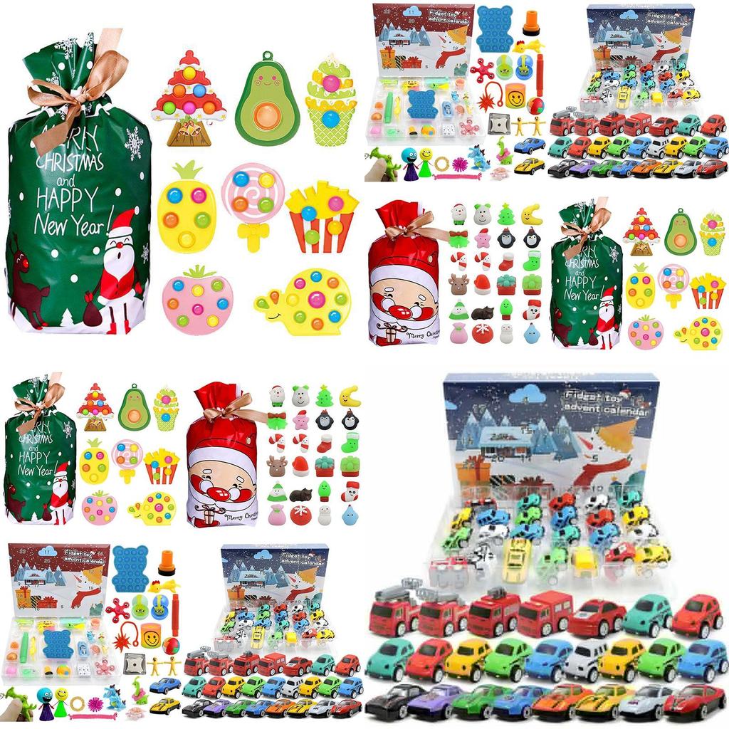 Exciting Kids Fidget Squishy Toy Cars Advent Calendar For Stress Relief And Sensory Fun