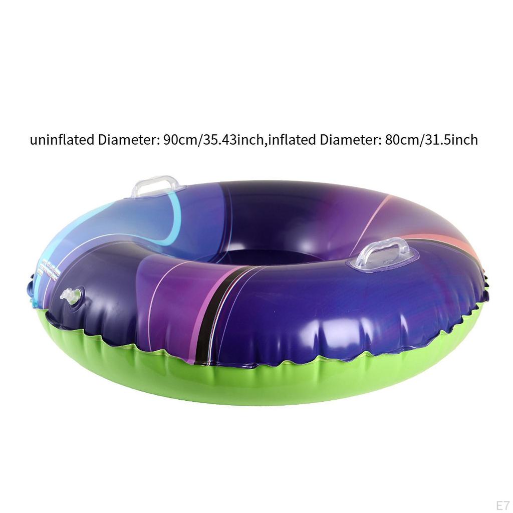 Aufblasbare Schnee-Rutsche Schlitten Outdoor-Aktivitäten Kältebeständiges Winterschlitten-Spielzeug mit Griffen