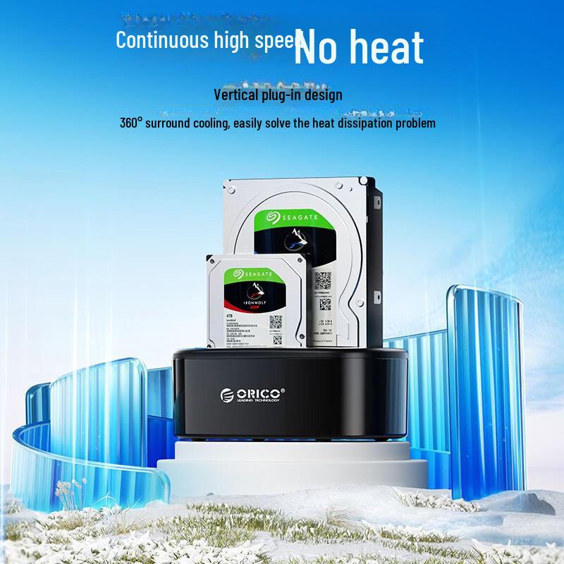 ORICO 6228US3 USB 3.0 External SATA Hard Drive Enclosure for 2.5/3.5-inch Disks