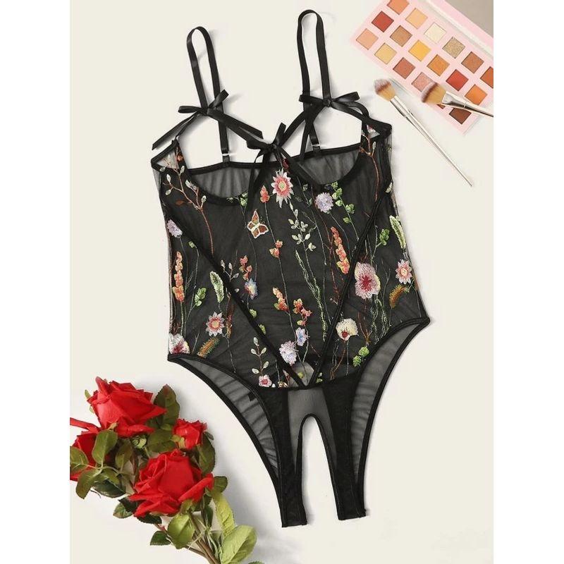 Ladies Sexy One-Piece Suspenders Underwear Women's Sleeveless Conjoined Underwear