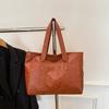 Vintage Ladies Bag Large Capacity Handbag , Vintage Plain Shoulder Bag , Ladies Commuter Casual Handbag 1Pc