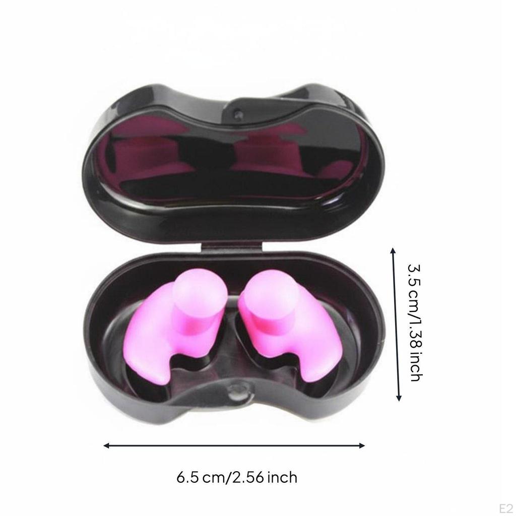 Silicone Swimming Earplugs Comfortable Fit Waterproof Reusable Ear plug
