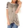 Blusas Mujer De Moda 2022 Blouses Summer Clothes Leopard Short Sleeve Tshirts for Women Top Female T-shirt Women's T-shirt Tops