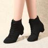 Oxford Cloth Modern Jazz Dance Shoes Ladies High Top Dance Shoes Soft Soled Women Latin Ballroom Shoes Sailor Dance