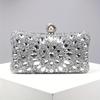 Luxury Evening Clutch Bag, Dual-Sided Multi-Color Fashion Glitter Purse, For Party Wedding Banquet, Versatile Chain Handbag